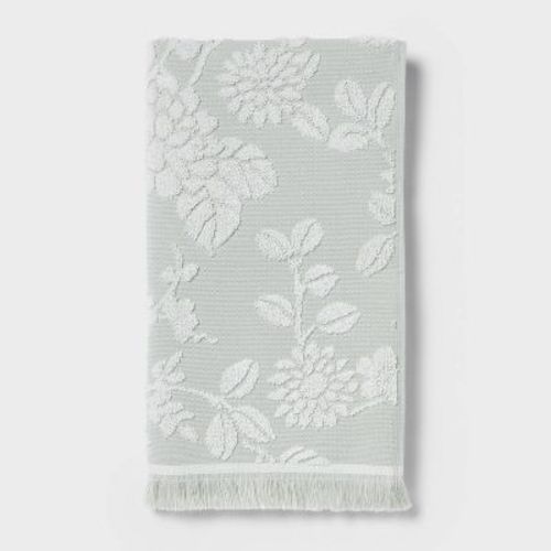 Traditional Garden Floral Towel Green - Threshold™