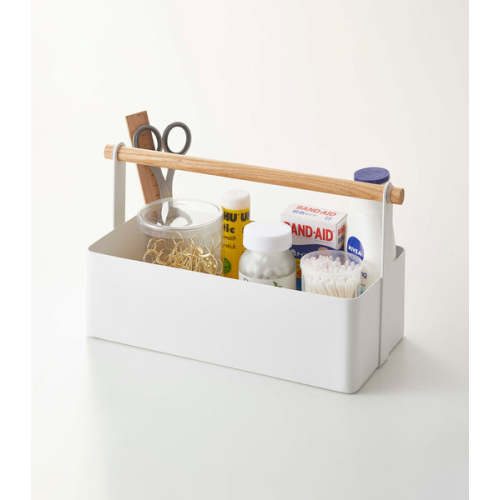 Storage Caddy - Large - Steel + Wood