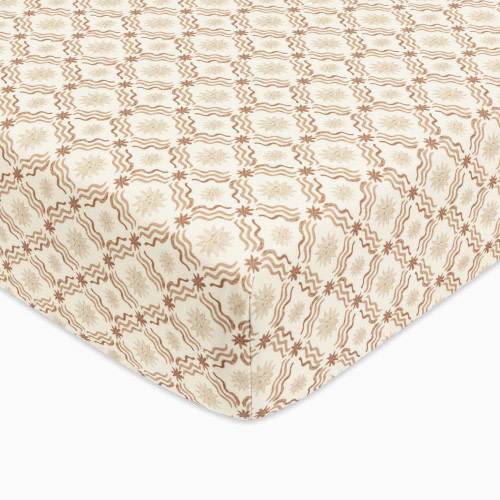 babyletto Organic Brushed Cotton Crib Sheet - Autumn Star By Nate Berkus