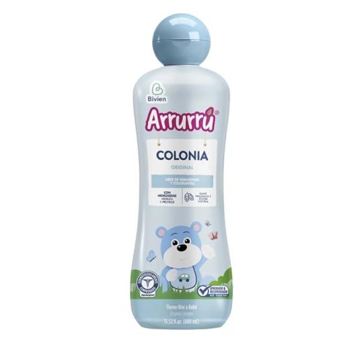 Colonia Arrurru para Bebes – 400ml (13.52 fl oz) (400ml (13.52oz), Azul (Blue))