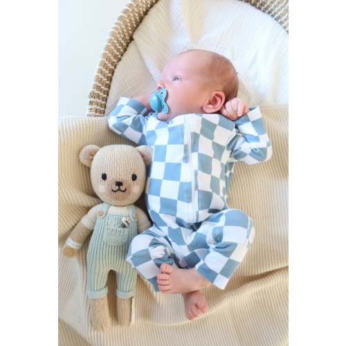 Organic Cotton Checkered Romper