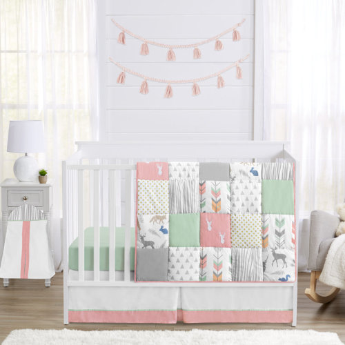 Sweet Jojo Designs Woodsy 4 Piece Crib Bedding Set & Reviews | Wayfair
