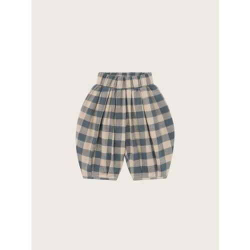Fog Blue Gingham Lodge Pants ~ Organic Zoo