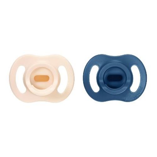 Tommee Tippee Ultra-Light Stay Put Silicone Pacifiers 6-18m - 2pk - Blue and White