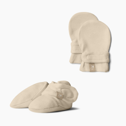 Goumi x Babylist Organic Cotton Boots & Mitts Bundle - Oat