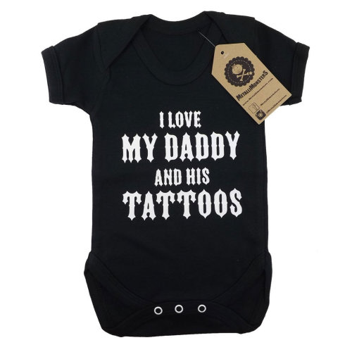 Daddys Tattoos baby vest
