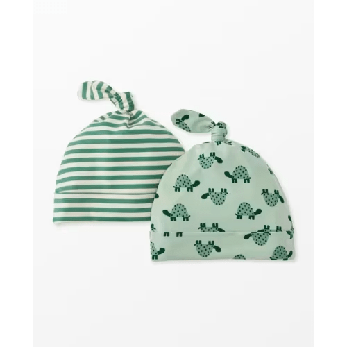 2-Piece Baby Layette Top Knot Beanie in HannaSoft™ | Hanna Andersson