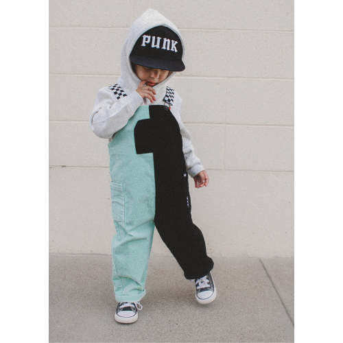 Colorblock Mint Overalls | Little Trouble