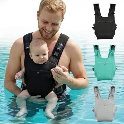 Neoprene Water Baby Carrier Newborn to Toddler, Black
