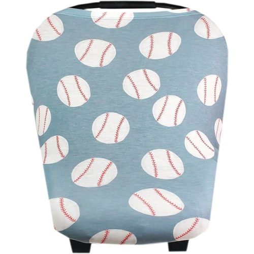 Copper Pearl Multi-Use Cover: Car Seat Covers, Nursing Cover, and Stroller Cover for Sun - Stretchy Fabric, All-Season Use, Stylish Designs, Easy Access for Moms - Slugger