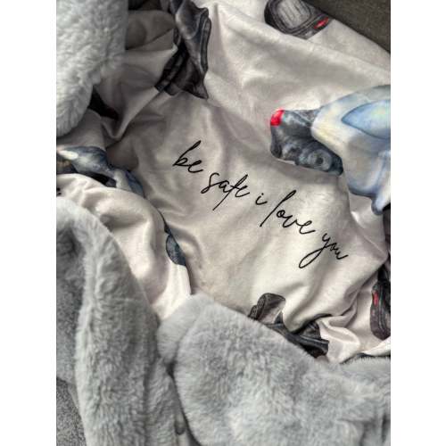 "Be Safe I Love You" 60x60 Plush Minky Blanket
