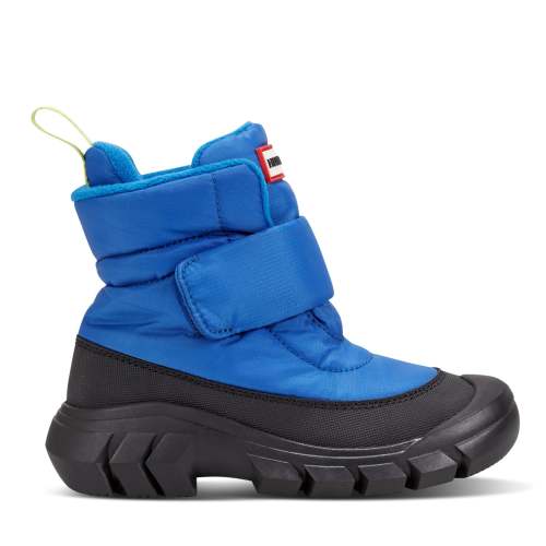 Little Kids Igloo Lug Sole Insulated Waterproof Snow Boots - Medium Blue | Hunter Boots