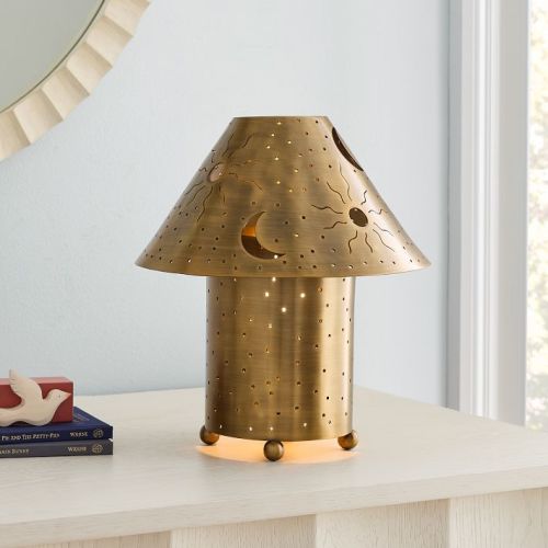 Celestial Metal Table Lamp (12")