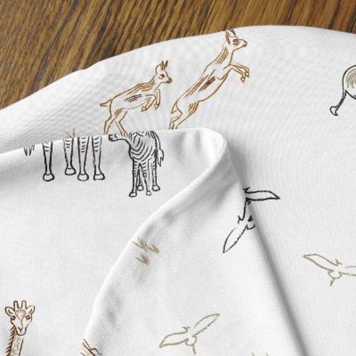 Sweet Jojo Designs Gender Neutral Unisex Support Nursing Pillow Cover (Pillow Not Included) Serengeti Animals Multicolor