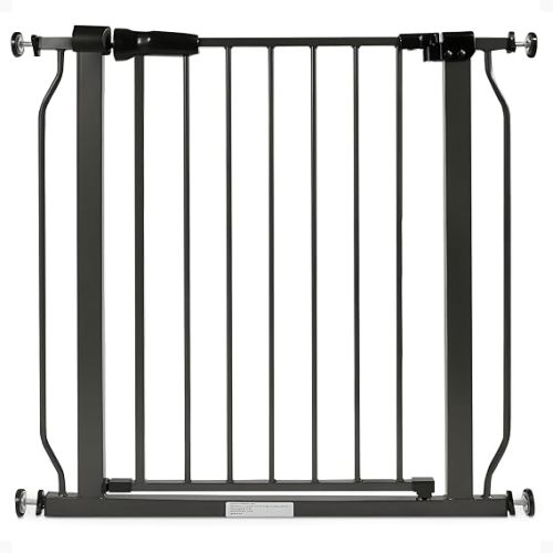 BalanceFrom Easy Walk-Thru Safety Gate for Doorways and Stairways with Auto-Close/Hold-Open Features, 30-Inch Tall, Fits 29.1-33.8 Inch Openings, Graphite