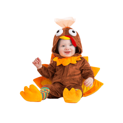 He's going to be a turkey for Thanksgiving