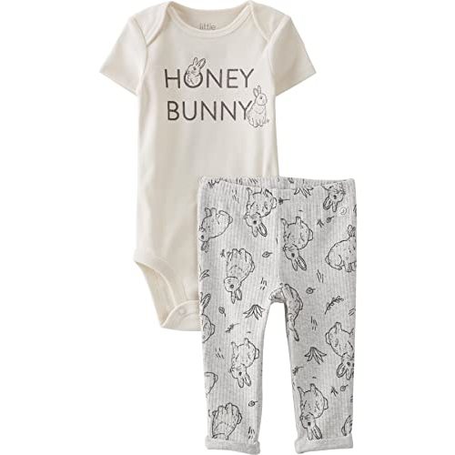 little planet by carter's baby-girls 2-piece Bodysuit and Pant Set Made With Organic CottonSet