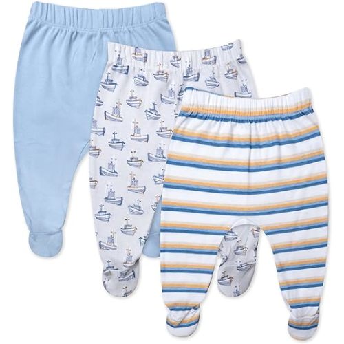HonestBaby Footed Pants Roomy Fit Pull on Bottoms