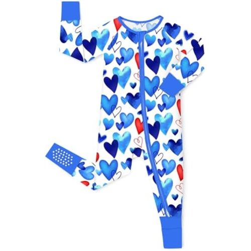 babee Reshinee Bamboo Viscose Baby Footie Pajama, Zipper Sleeper Boys Girls