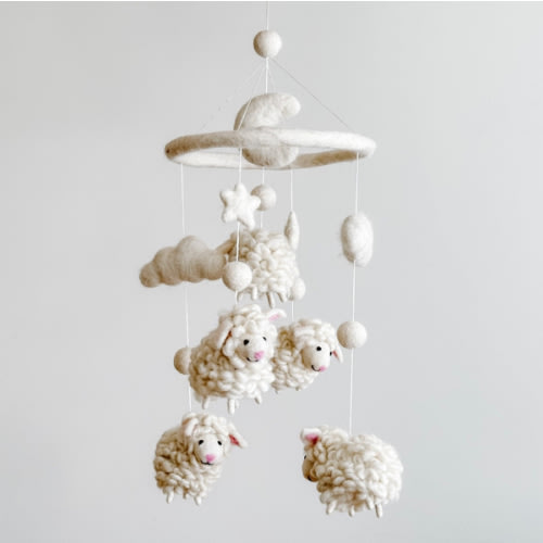 Sheep Baby Mobile For Nursery