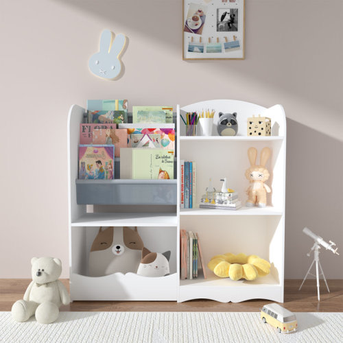 Isabelle & Max™ Kids Bookshelf and Toy Organizer, 3 Tier Multi-Functional Storage for Books and Toys, Ideal for Bedrooms and Playrooms. | Wayfair