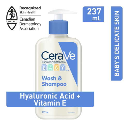 CeraVe Baby Wash & Shampoo, Tear-Free Baby Body Wash with Ceramides and Vitamin E, 237mL - Walmart.ca