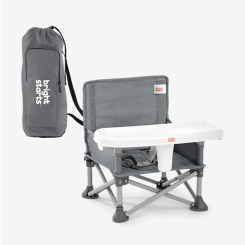 Bright Starts Pop 'N Sit Portable Booster - Grey