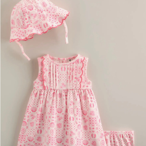 Ruffle Cotton Dress, 9-12M
