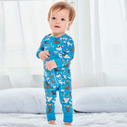 Dapper Dogs Convertible Zippered Romper – Zumbamboo