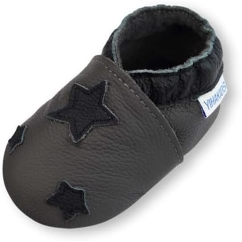 YIHAKIDS Baby Girls Boys Infant Toddler Shoes Moccasins Unisex 0-36 Months First Walker, Soft Sole, Leather, Crib Shoes, Slippers