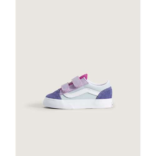 Toddler Old Skool V Shoe in Blue / Pink / Purple | Vans