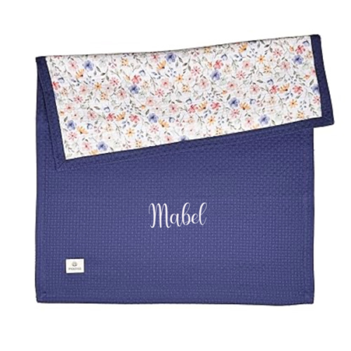 Custom Baby Blanket with Name – Handmade 100% Organic Cotton