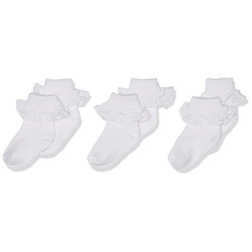 Jefferies Socks Baby-Girls Newborn Eyelet Lace Socks 3 Pair Pack