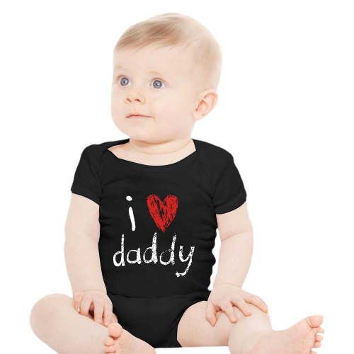Onesies Boys Girls Short Sleeve Letter Prints Bodysuits Outwear Baby Girl Onesies Black 6 Months-9 Months