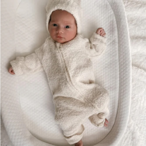 Luna + Luca Baby Bear Jumpsuit - Cozy Teddy