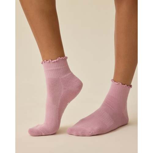 Non-Slip Ruffle Ankle Socks | Navy - Kindred Bravely