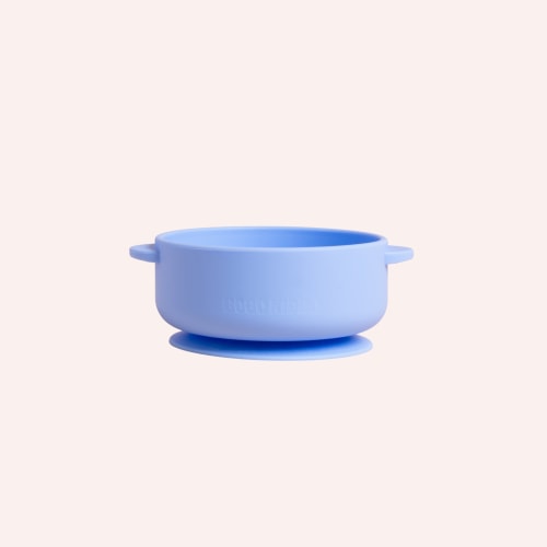 Fun Firsts Silicone Suction Bowl - Super Rad Periwinkle Blue