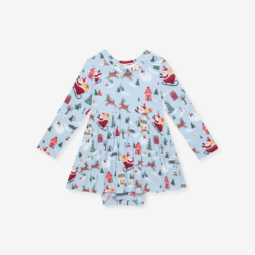 Christmasville Twirl Bodysuit Dress