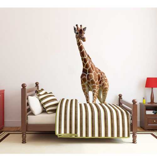 Giraffe Wall Sticker: Jungle Nursery Decor (Removable, Reusable)