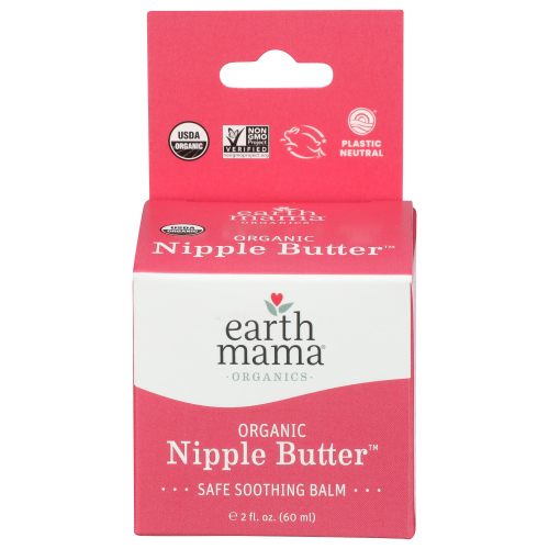 Earth Mama Organic Nipple Butter for Breastfeeding and Dry Skin, 2-Fluid Ounce