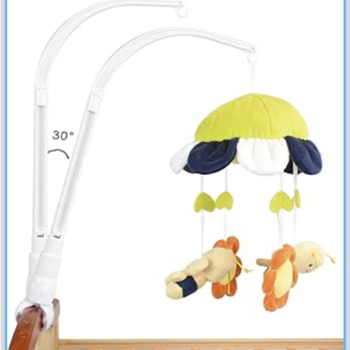 DIY 22 inches Crib Mobile arm Nursery Mobile arm Baby Mobile Hanger,Adjusting The Claw Width of Mobile Hanger,Mobile arm for Crib