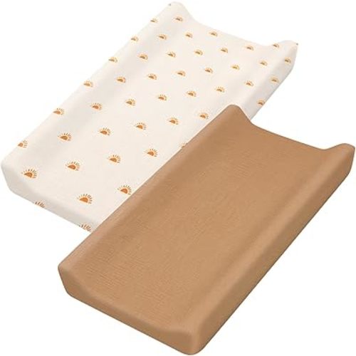 UKQRRTC Changing Pad Cover, Baby Diaper Soft Changing Pad Sheets, Comfortable Cotton Fitted Diaper for Baby (Style 2)