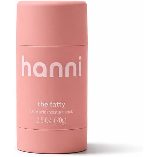 HANNI Fatty Body Moisturizer Stick with Fatty Acids, Travel Size Friendly Solid Lotion for Plumping and Hydration, Fragrance-Free and Safe for Sensitive Skin, 2.5 oz