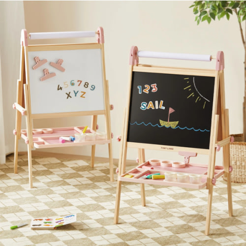 Tiny Land® Magnitales Easel for Kids - Pink