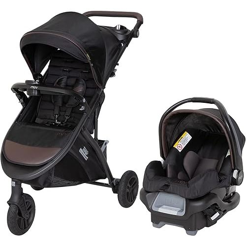 Baby Trend Tango Pro Baby Stroller with Ally 35 Infant Car Seat, Adjustable Canopy, Storage Basket & Cup Holders, Uptown Brown – Lightweight & Foldable Travel System for Toddlers & Infants