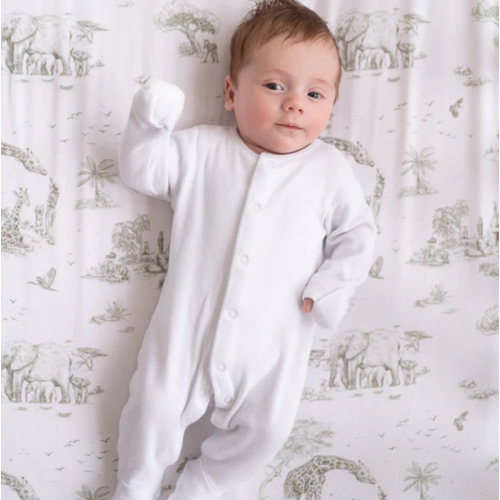 Safari Toile Fitted Crib Sheet