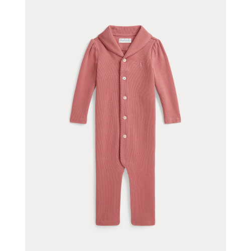 Estate-Rib Shawl-Collar Coverall for Baby Girls | Ralph Lauren