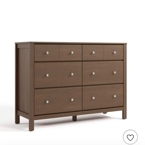 Storkcraft Horizon 6 Drawer Double Dresser Hazelnut | Wayfair