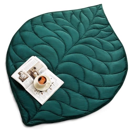 Kaisa Weighted Lap Blanket 7 lbs 41" x 53", Cozy Luxury Crystal Velvet Small Weighted Blanket for Adults, Portable Travel Weighted Blanket for Relaxation, All-Season Blanket, Machine Washable, Green