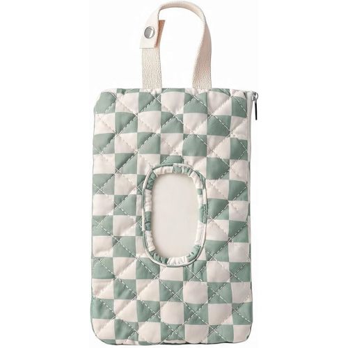 Quilted Baby Wipe Holder Portable Hanging Wipe Pouch for Travel